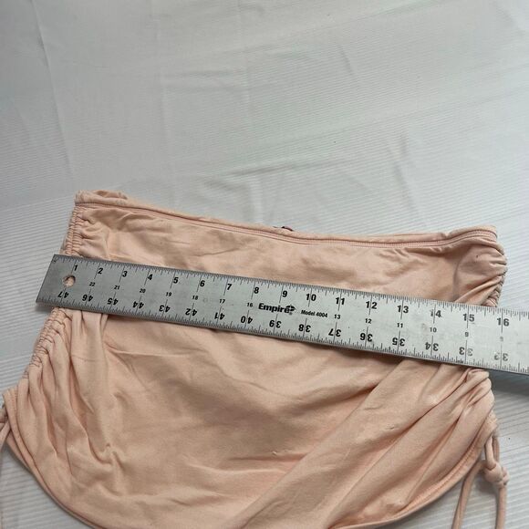 Juicy Couture VTG Y2k Pink Ruched Swim Skirt Bottom Size XL - Picture 7 of 9